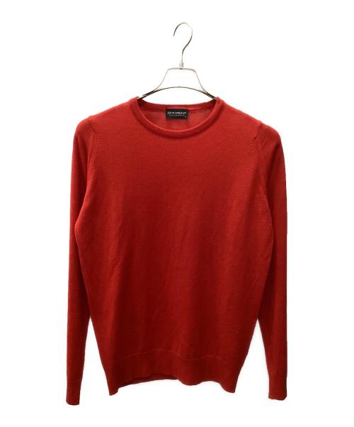 JOHN SMEDLEY（ジョンスメドレー）JOHN SMEDLEY (ジョンスメドレー) JOHN SMEDLEY クルーネックニット レッド サイズ:Sの古着・服飾アイテム
