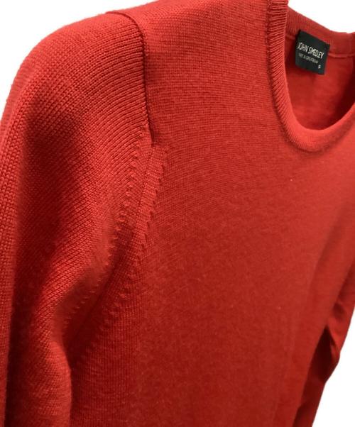 JOHN SMEDLEY（ジョンスメドレー）JOHN SMEDLEY (ジョンスメドレー) JOHN SMEDLEY クルーネックニット レッド サイズ:Sの古着・服飾アイテム