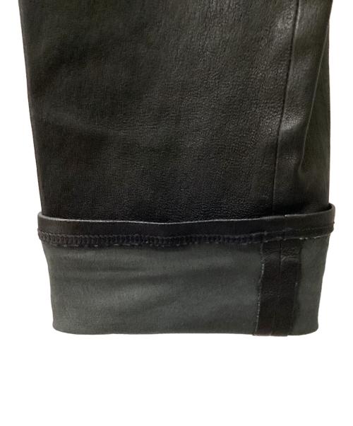 HELMUT LANG（ヘルムートラング）HELMUT LANG (ヘルムートラング) シープスキンパンツ ブラック サイズ:6の古着・服飾アイテム