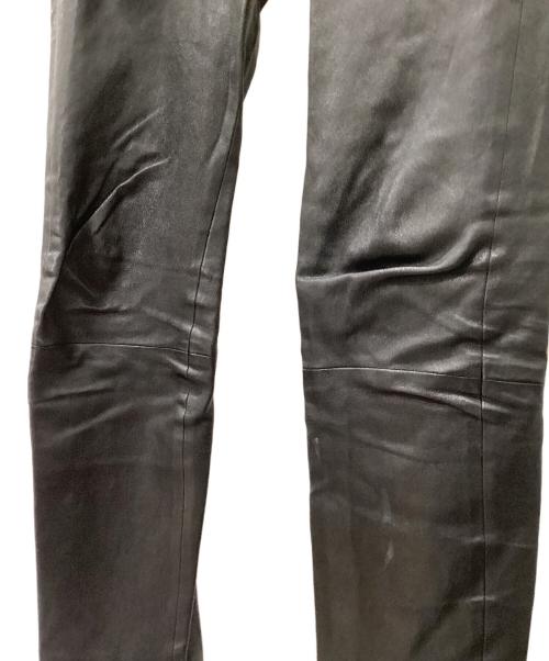HELMUT LANG（ヘルムートラング）HELMUT LANG (ヘルムートラング) シープスキンパンツ ブラック サイズ:6の古着・服飾アイテム
