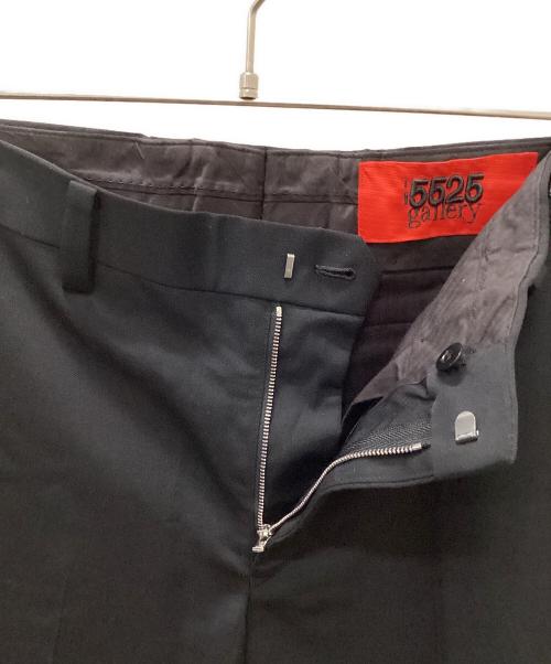 5525gallery（ゴーゴーニーゴーギャラリー）5525gallery (ゴーゴーニーゴーギャラリー) ウールギャバスラックス ブラック サイズ:Mの古着・服飾アイテム