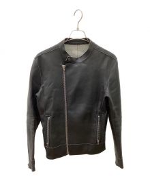 Calvin Klein（カルバンクライン）の古着「ラムレザージャケット」｜ブラック