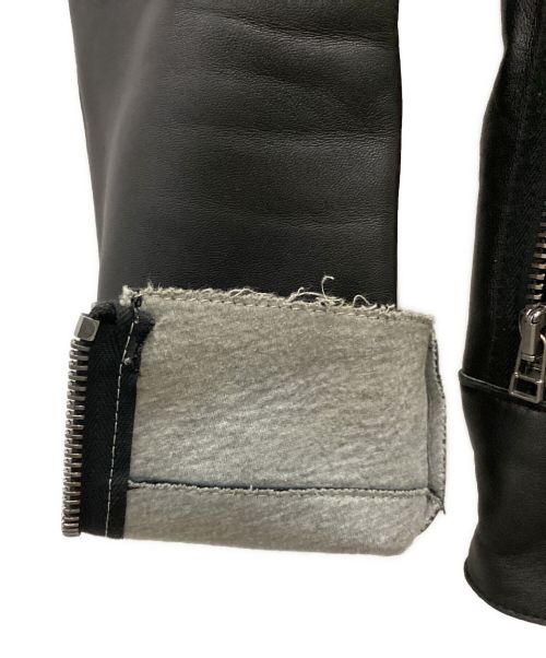 Calvin Klein（カルバンクライン）Calvin Klein (カルバンクライン) ラムレザージャケット ブラック サイズ:Sの古着・服飾アイテム