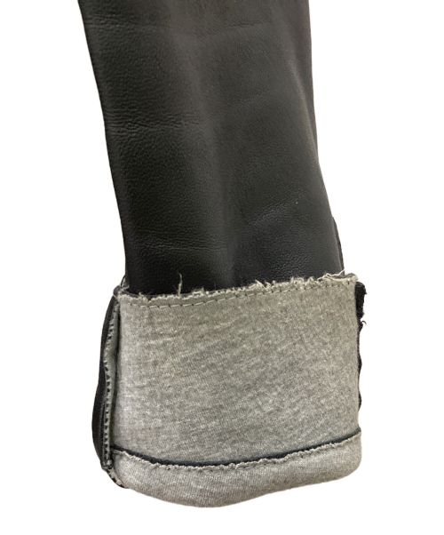 Calvin Klein（カルバンクライン）Calvin Klein (カルバンクライン) ラムレザージャケット ブラック サイズ:Sの古着・服飾アイテム