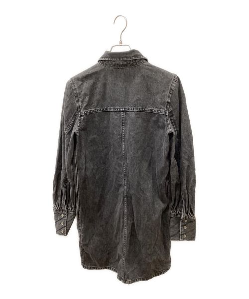 GANNI（ガニー）GANNI (ガニー) ウェスタンデニムシャツチュニック グレー サイズ:34の古着・服飾アイテム