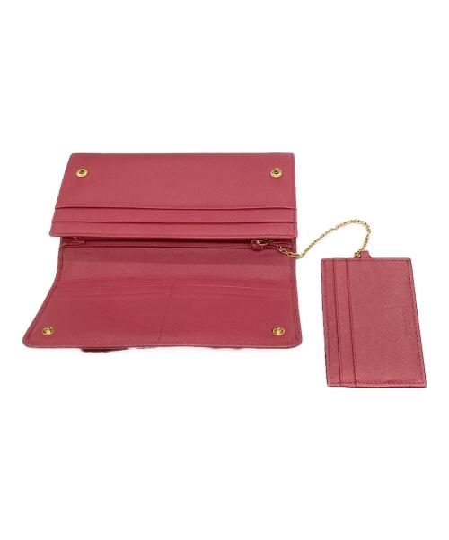 PRADA（プラダ）PRADA (プラダ) カードケース付リボン二つ折り長財布 SAFFIANO FIOCCOの古着・服飾アイテム