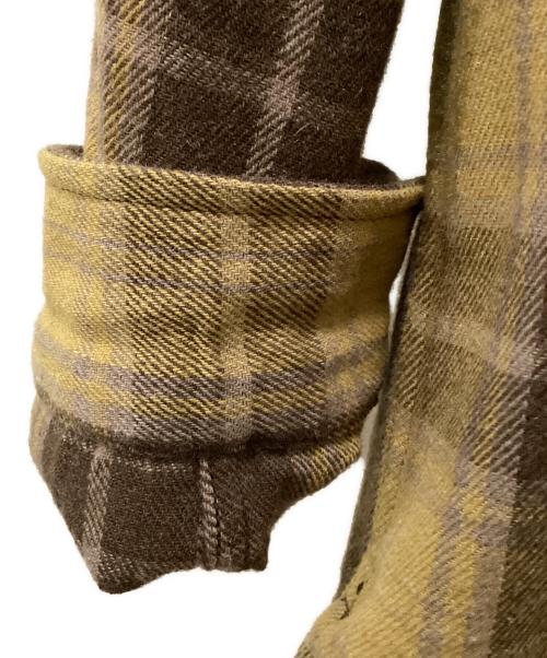 FILSON GARMENT（フィルソン ガーメント）FILSON GARMENT (フィルソン ガーメント) CPOシャツジャケット イエロー×ブラウン サイズ:Sの古着・服飾アイテム
