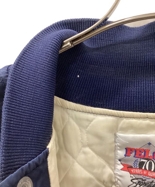 NEW YORK YANKEES（ニューヨークヤンキース）NEW YORK YANKEES (ニューヨークヤンキース) FELCO (フェルコ) 70周年モデルスカジャン ネイビー サイズ:Lの古着・服飾アイテム