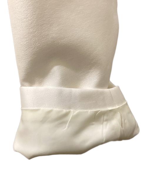 ELLIE（エリー）ELLIE (エリー) シルキージップフーディ ホワイト サイズ:Sの古着・服飾アイテム