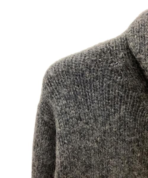 PAUL SMITH（ポールスミス）PAUL SMITH (ポールスミス) 90's ショールカラーフルジップウールニット グレー サイズ:Ｌの古着・服飾アイテム