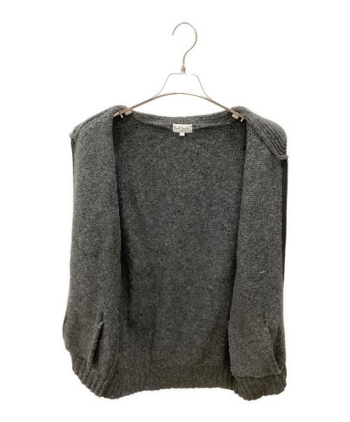 PAUL SMITH（ポールスミス）PAUL SMITH (ポールスミス) 90's ショールカラーフルジップウールニット グレー サイズ:Ｌの古着・服飾アイテム