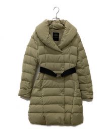 TATRAS（タトラス）の古着「VALLE ショールカラーベルテッドダウンコート」｜ベージュ