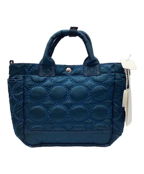 mina perhonen（ミナ ペルホネン）mina perhonen (ミナ ペルホネン) PORTER (ポーター) ２WAYハンドバッグ ブルー 未使用品の古着・服飾アイテム