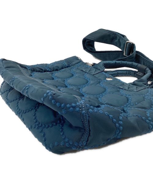 mina perhonen（ミナ ペルホネン）mina perhonen (ミナ ペルホネン) PORTER (ポーター) ２WAYハンドバッグ ブルー 未使用品の古着・服飾アイテム