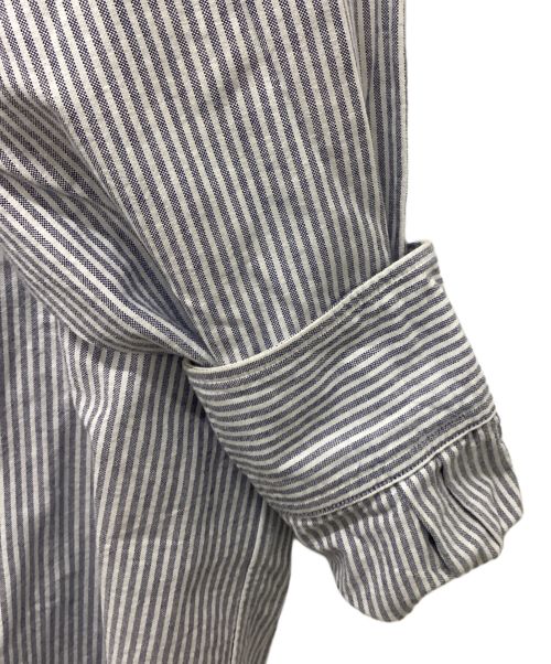 HAVERSACK（ハバーサック）HAVERSACK (ハバーサック) オックスフォードシャツ ホワイト×ブルー サイズ:Lの古着・服飾アイテム