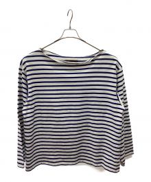 OUTIL（ウティ）の古着「バスクシャツ」｜ホワイト×ブルー