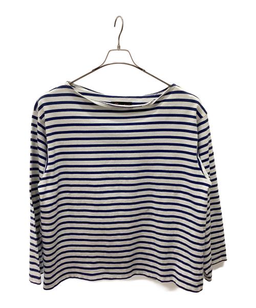 OUTIL（ウティ）OUTIL (ウティ) バスクシャツ ホワイト×ブルー サイズ:2の古着・服飾アイテム