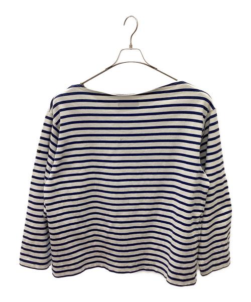 OUTIL（ウティ）OUTIL (ウティ) バスクシャツ ホワイト×ブルー サイズ:2の古着・服飾アイテム