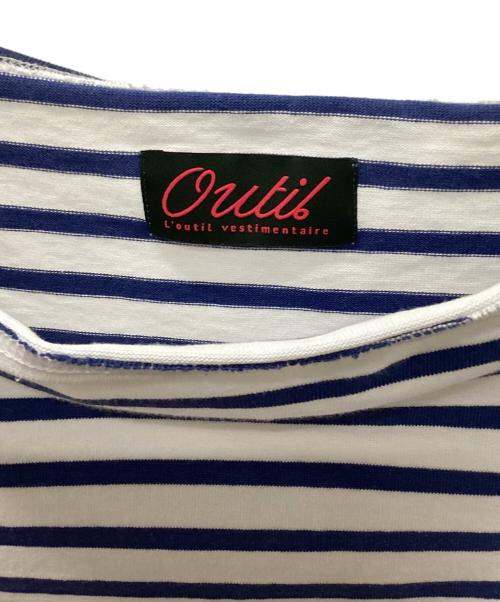 OUTIL（ウティ）OUTIL (ウティ) バスクシャツ ホワイト×ブルー サイズ:2の古着・服飾アイテム
