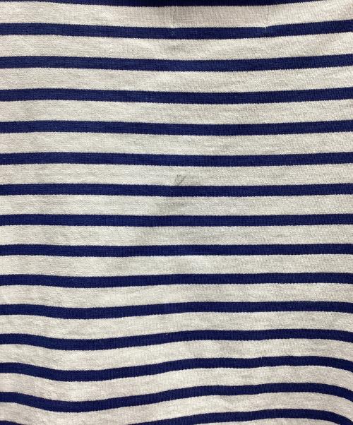 OUTIL（ウティ）OUTIL (ウティ) バスクシャツ ホワイト×ブルー サイズ:2の古着・服飾アイテム