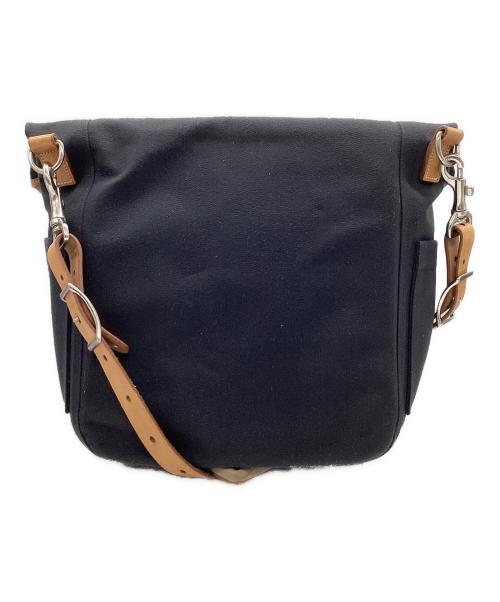 PORTER（ポーター）PORTER (ポーター) SHOULDER BAG(L) ネイビー×ブラウンの古着・服飾アイテム