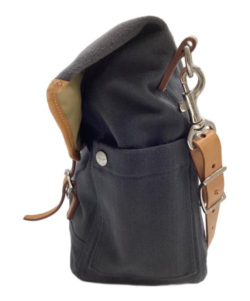 PORTER（ポーター）PORTER (ポーター) SHOULDER BAG(L) ネイビー×ブラウンの古着・服飾アイテム