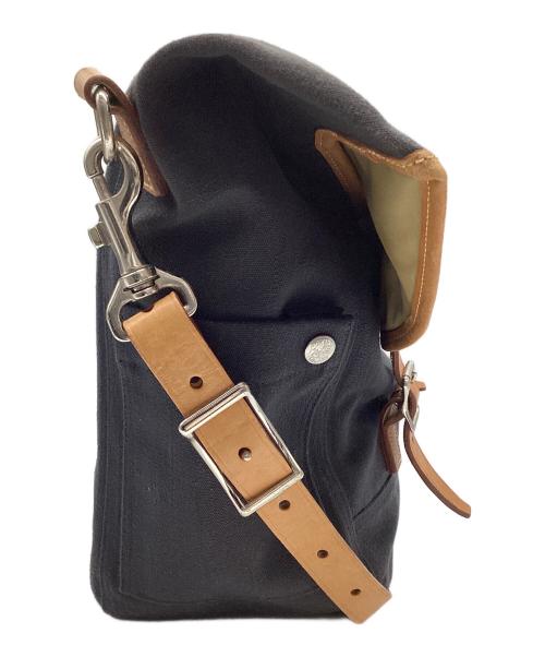 PORTER（ポーター）PORTER (ポーター) SHOULDER BAG(L) ネイビー×ブラウンの古着・服飾アイテム