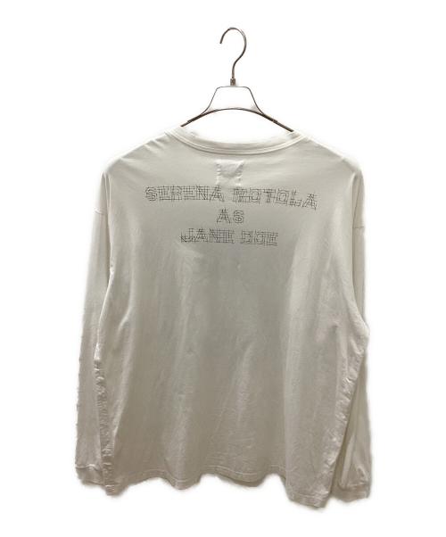 TAKAHIROMIYASHITA TheSoloIst.（タカヒロミヤシタ ザソロイスト）TAKAHIROMIYASHITA TheSoloIst. (タカヒロミヤシタ ザソロイスト) オーバーサイズロングスリーブTシャツ ホワイト サイズ:46の古着・服飾アイテム