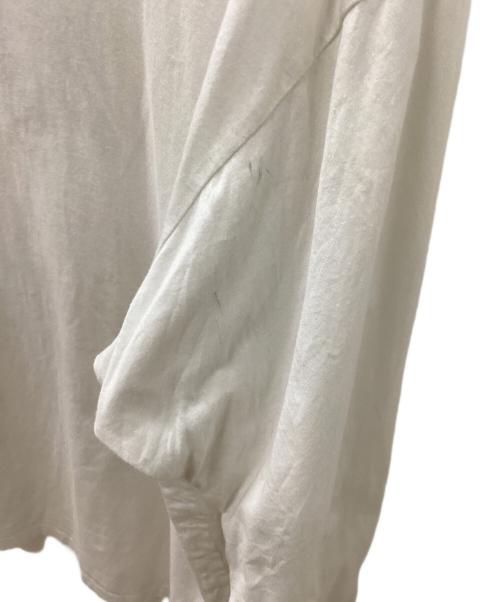 TAKAHIROMIYASHITA TheSoloIst.（タカヒロミヤシタ ザソロイスト）TAKAHIROMIYASHITA TheSoloIst. (タカヒロミヤシタ ザソロイスト) オーバーサイズロングスリーブTシャツ ホワイト サイズ:46の古着・服飾アイテム