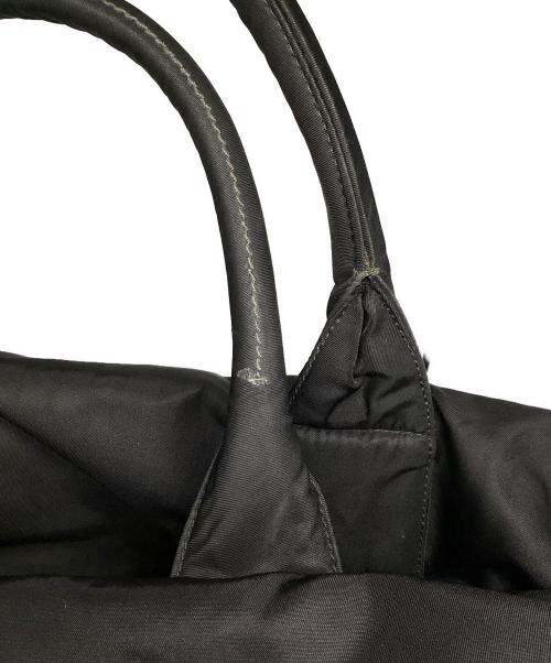 PRADA（プラダ）PRADA (プラダ) リバーシブルチェック柄2WAYトートバッグ ブルー×ブラックの古着・服飾アイテム