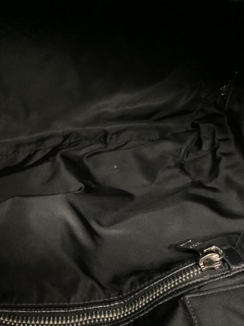 PRADA（プラダ）PRADA (プラダ) リバーシブルチェック柄2WAYトートバッグ ブルー×ブラックの古着・服飾アイテム