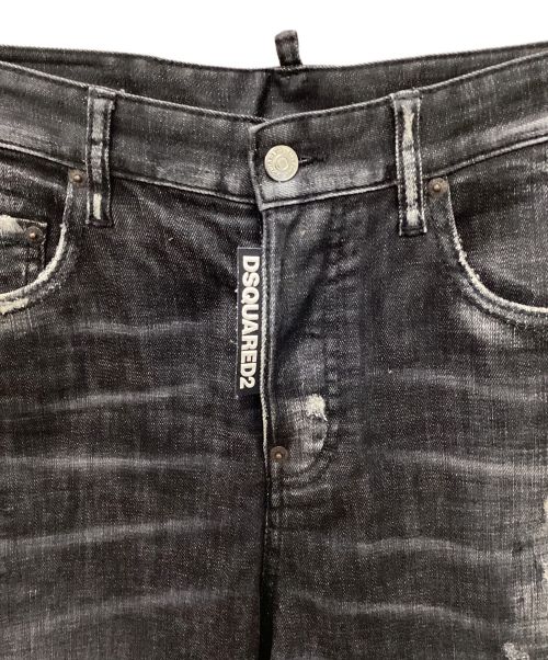 DSQUARED2（ディースクエアード）DSQUARED2 (ディースクエアード) SKATER JEAN ブラック サイズ:Ⅿの古着・服飾アイテム