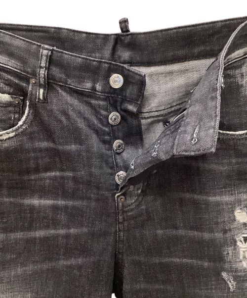 DSQUARED2（ディースクエアード）DSQUARED2 (ディースクエアード) SKATER JEAN ブラック サイズ:Ⅿの古着・服飾アイテム