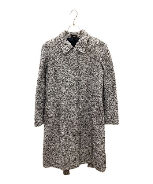 theory（セオリー）theory (セオリー) ステンカラーツイードコート ブルー×グレー サイズ:Pの古着・服飾アイテム