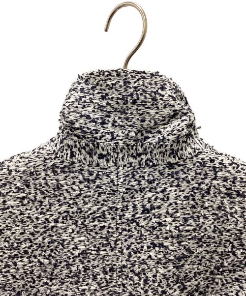 theory（セオリー）theory (セオリー) ステンカラーツイードコート ブルー×グレー サイズ:Pの古着・服飾アイテム