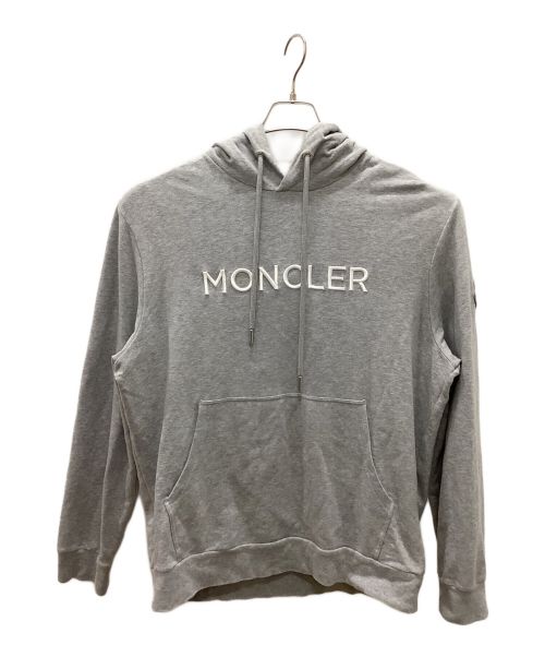 MONCLER（モンクレール）MONCLER (モンクレール) FELPA CON CAPPUCCIO E LOGO RICAMATO PARKA グレー サイズ:XLの古着・服飾アイテム
