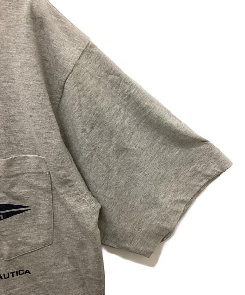 NAUTICA（ノーティカ）NAUTICA (ノーティカ) 90's霜降りポケットTシャツ グレー サイズ:Lの古着・服飾アイテム