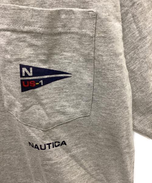 NAUTICA（ノーティカ）NAUTICA (ノーティカ) 90's霜降りポケットTシャツ グレー サイズ:Lの古着・服飾アイテム