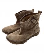 DIESELディーゼル）の古着「BIKERINO スウェードブーツ」｜カーキ