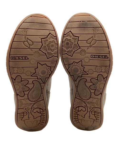 DIESEL（ディーゼル）DIESEL (ディーゼル) BIKERINO スウェードブーツ カーキ サイズ:25.5cmの古着・服飾アイテム