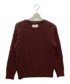 WACKO MARIAワコマリア）の古着「ケーブルニット」｜ボルドー