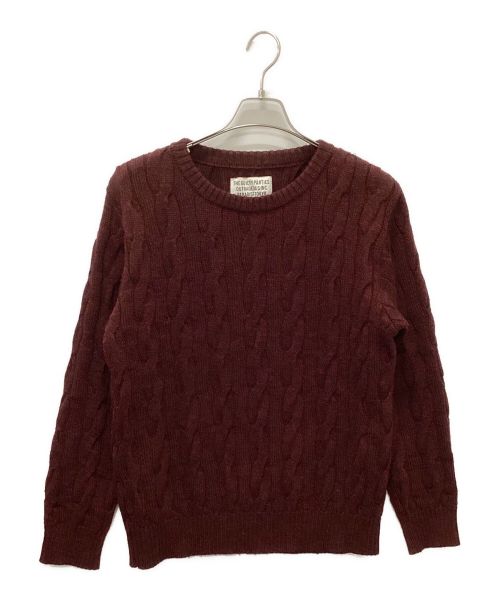 WACKO MARIA（ワコマリア）WACKO MARIA (ワコマリア) ケーブルニット ボルドー サイズ:Mの古着・服飾アイテム