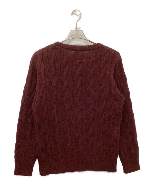 WACKO MARIA（ワコマリア）WACKO MARIA (ワコマリア) ケーブルニット ボルドー サイズ:Mの古着・服飾アイテム