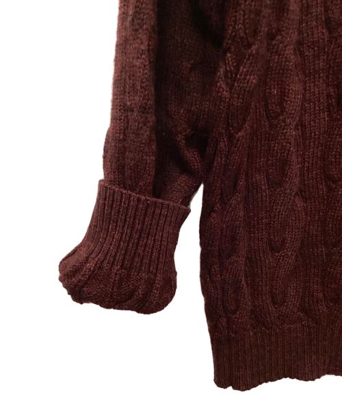 WACKO MARIA（ワコマリア）WACKO MARIA (ワコマリア) ケーブルニット ボルドー サイズ:Mの古着・服飾アイテム
