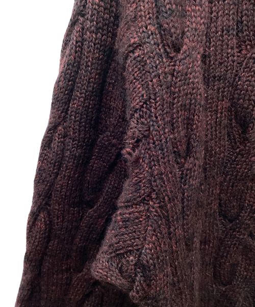 WACKO MARIA（ワコマリア）WACKO MARIA (ワコマリア) ケーブルニット ボルドー サイズ:Mの古着・服飾アイテム