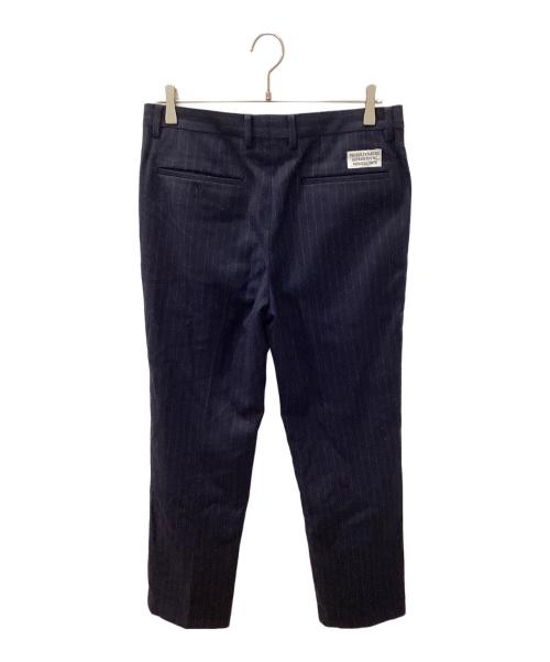 WACKO MARIA（ワコマリア）WACKO MARIA (ワコマリア) ストライプスラックス ネイビー サイズ:Ⅿの古着・服飾アイテム