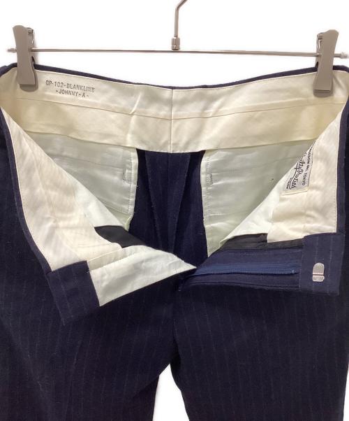 WACKO MARIA（ワコマリア）WACKO MARIA (ワコマリア) ストライプスラックス ネイビー サイズ:Ⅿの古着・服飾アイテム