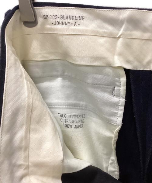 WACKO MARIA（ワコマリア）WACKO MARIA (ワコマリア) ストライプスラックス ネイビー サイズ:Ⅿの古着・服飾アイテム