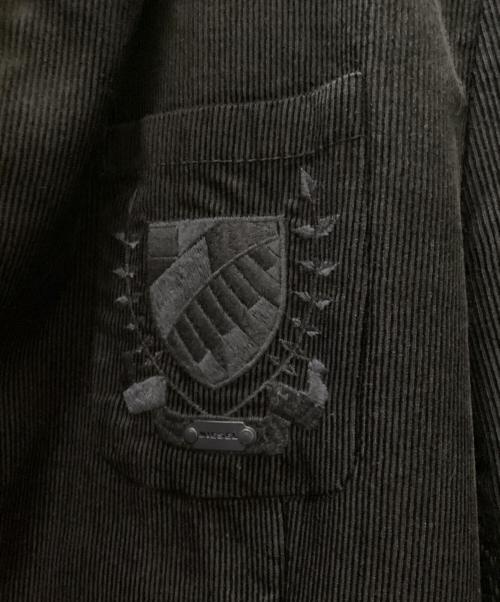 DIESEL（ディーゼル）DIESEL (ディーゼル) コーデュロイテーラードジャケット ネイビー サイズ:Lの古着・服飾アイテム