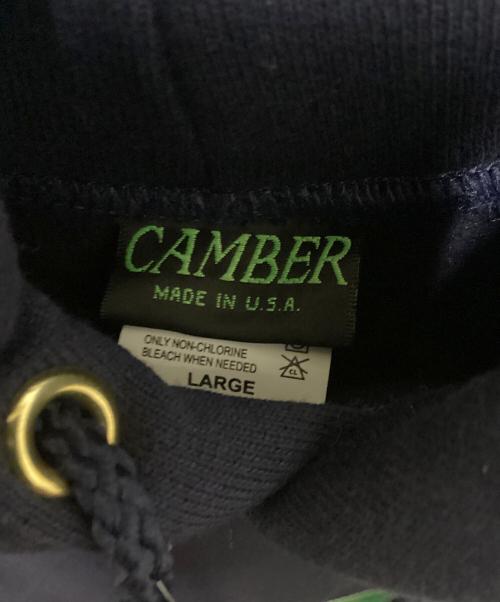 CAMBER（キャンバー）CAMBER (キャンバー) CROSS KNIT PULLOVER HOODIE ネイビー サイズ:Lの古着・服飾アイテム